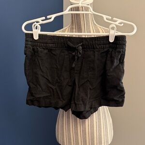 Old Navy Women's Black Linen Style Shorts